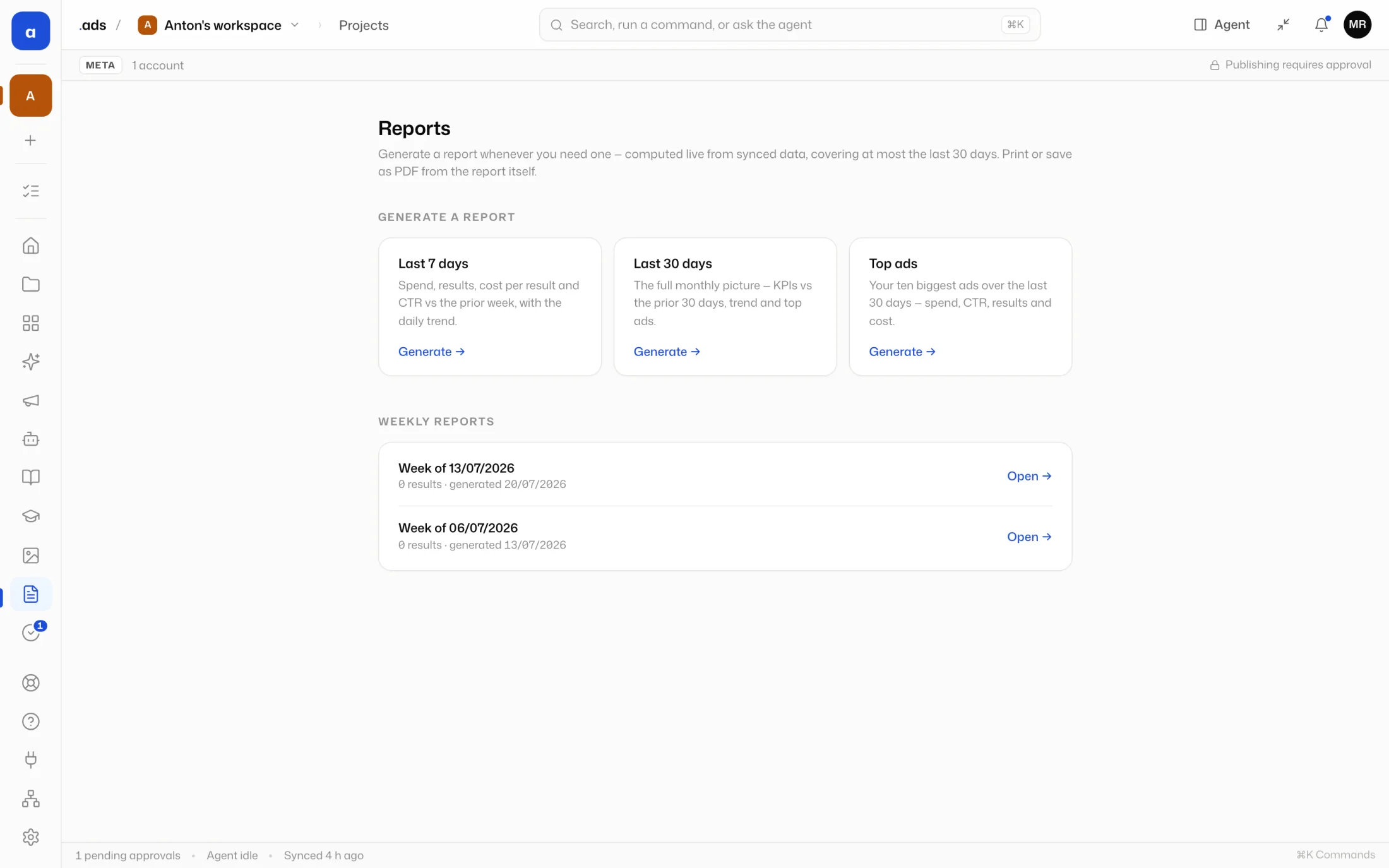 Reports in ads by dotstack